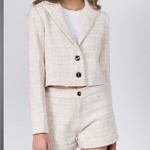 WHITEROOM+CACTUS Lux Tweed Blazer & Shorts Suit